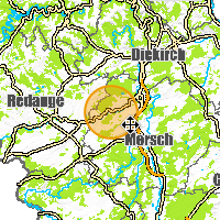 2: Radius anpassen (linke Maustaste gedrückt halten und Kreis aufziehen)