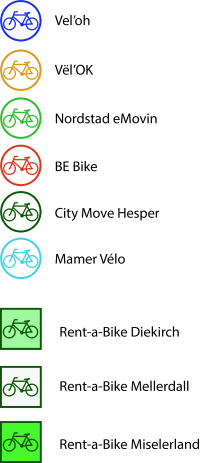 Cycle paths - Fonds Kirchberg - Luxembourg